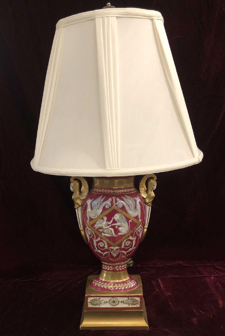 Antique French Porcelain Lamp. (1 of 1)
