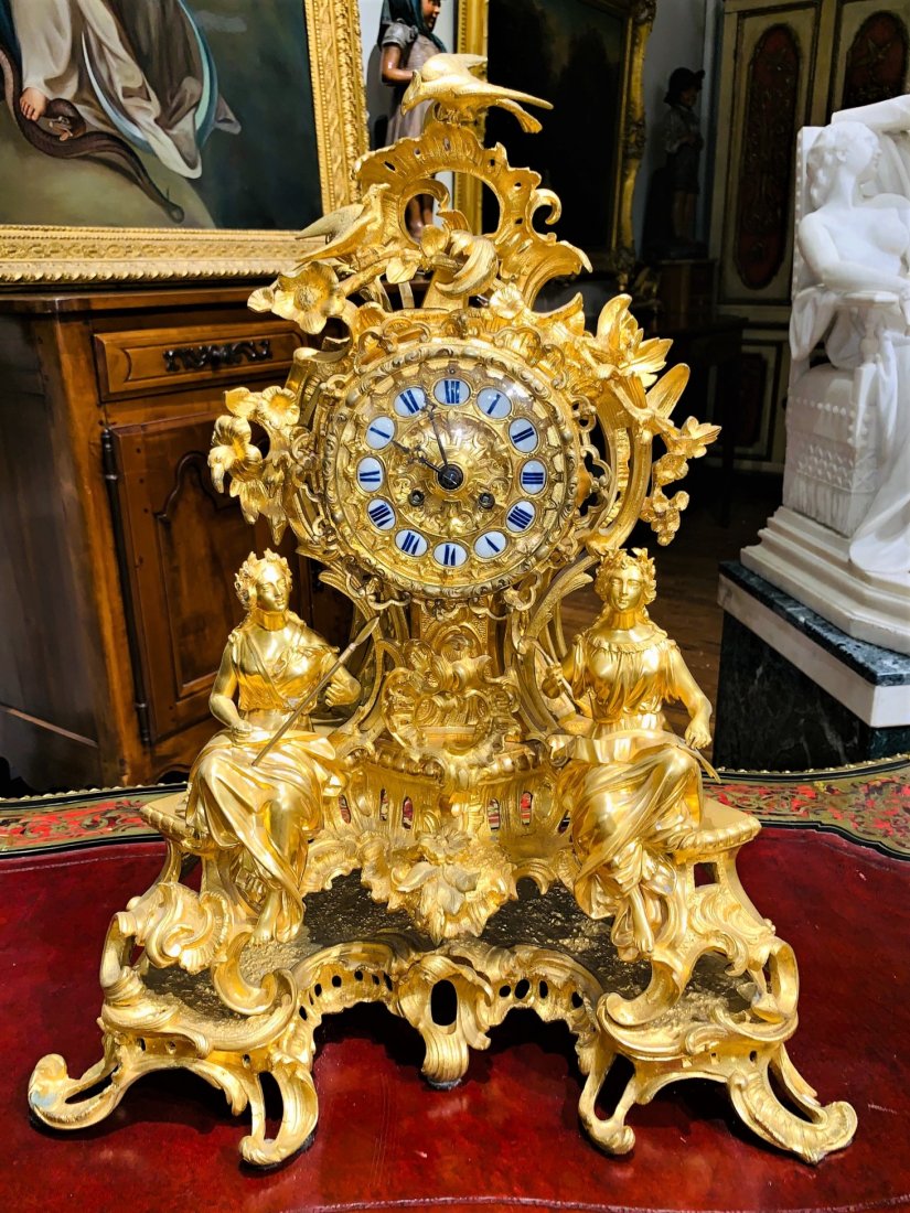 19th Century French Bronze Clock. (1 of 5)