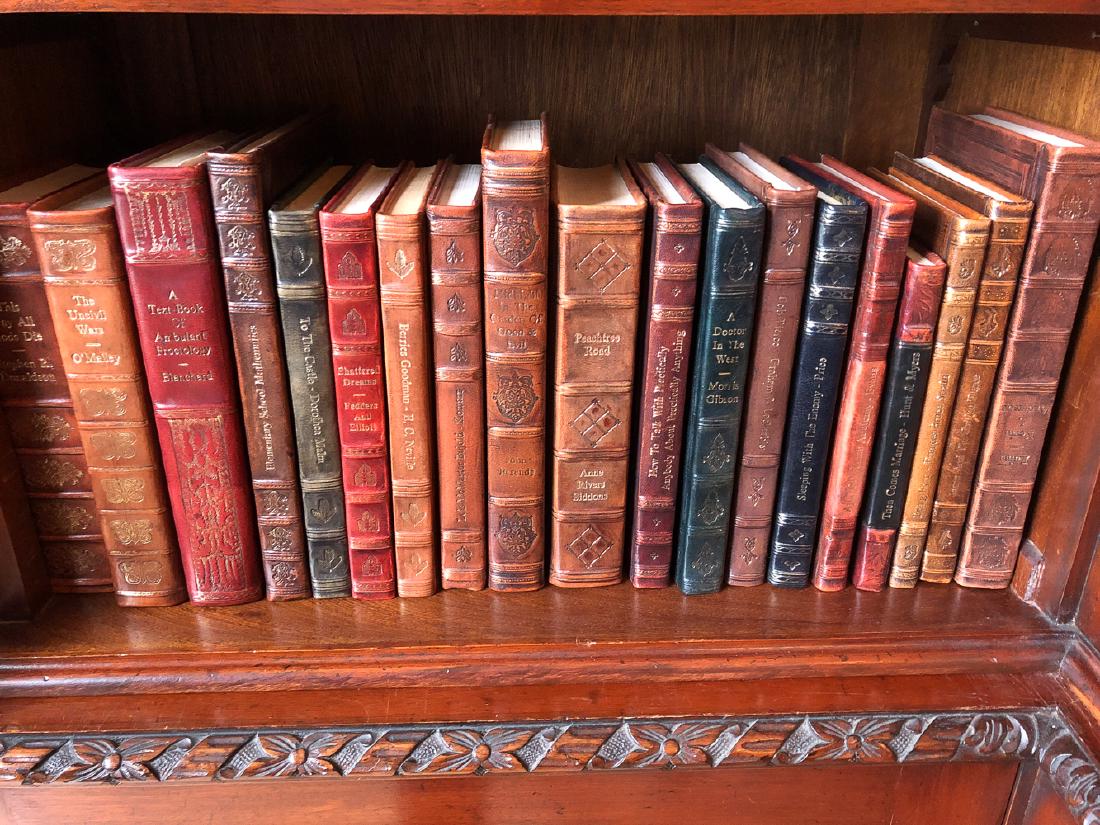 19 Leather Bound Books. (1 of 2)