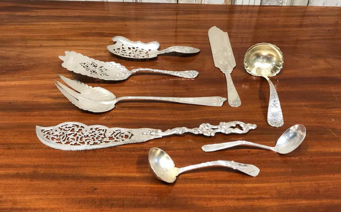 8 Pc Sterling Serving Pieces (1 of 7)