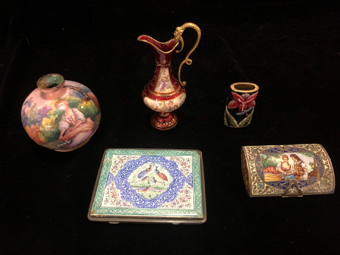 Collection Of Antique French Enamels. (1 of 2)