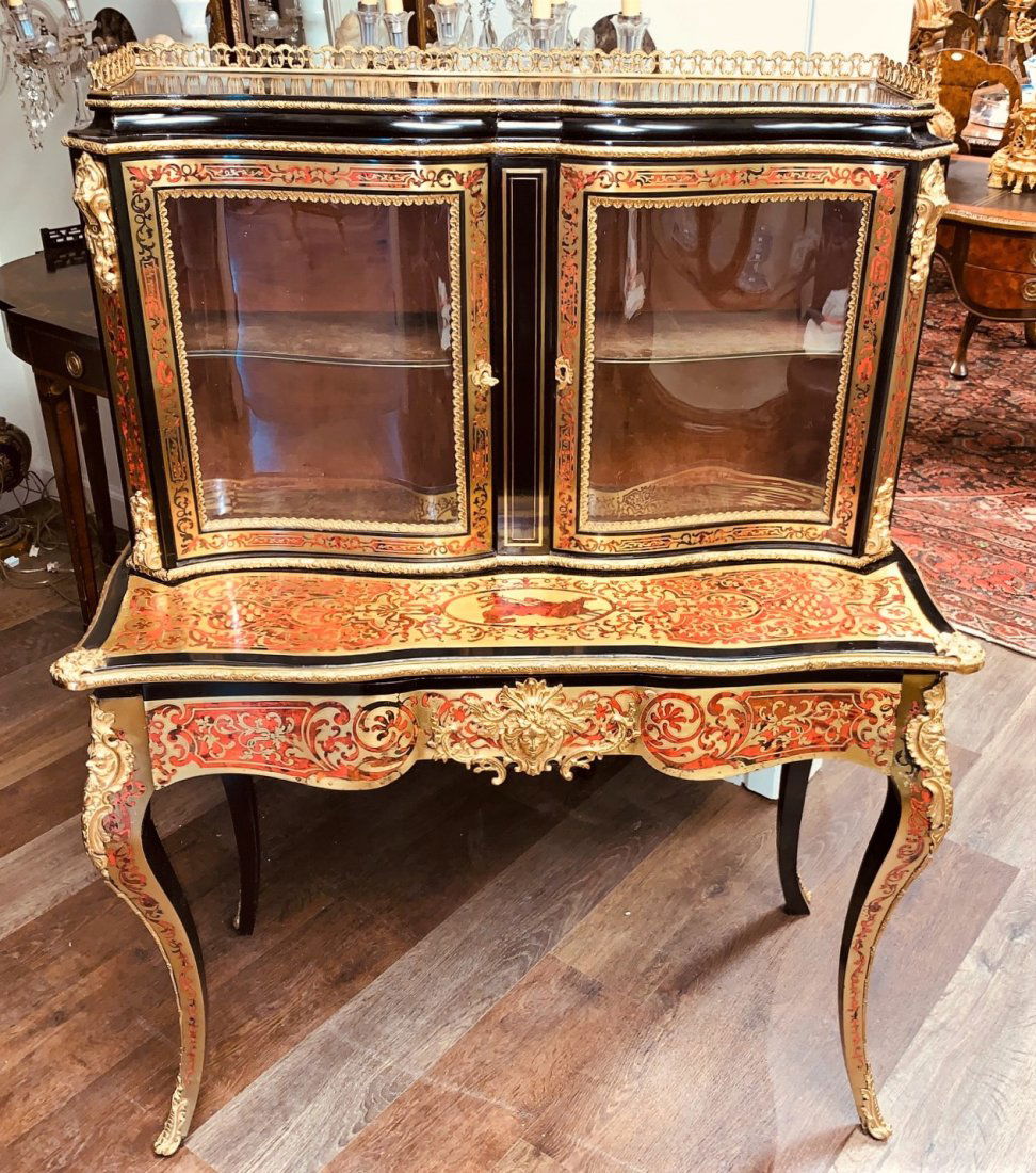 French Boulle Bonheur Du Jour. (1 of 4)