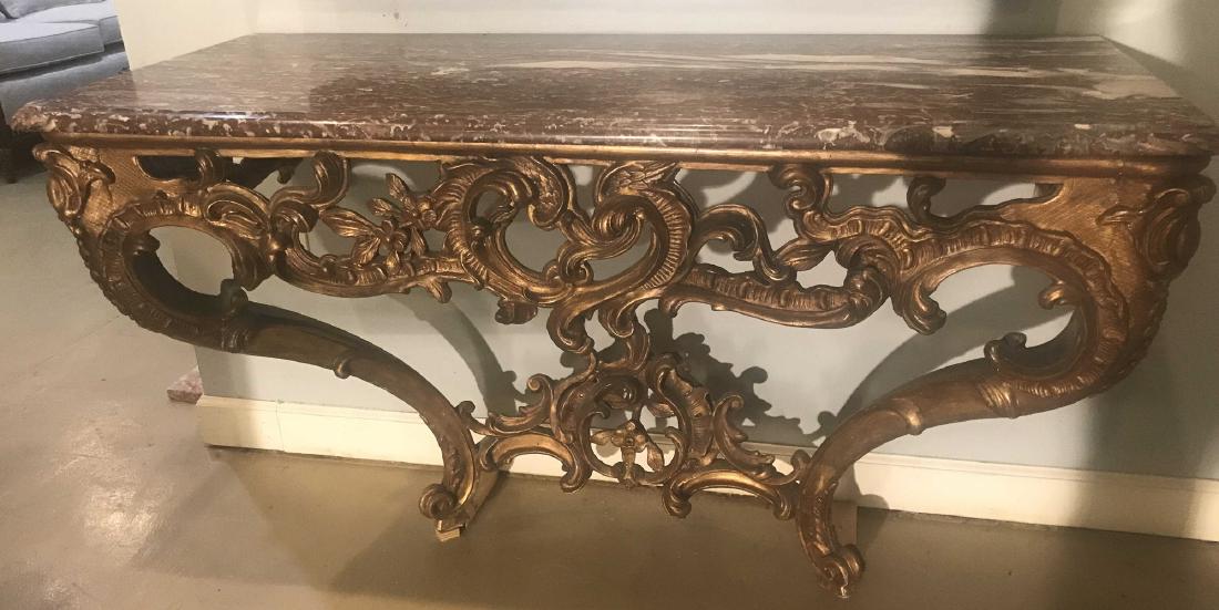 19th Century French Giltwood Console. (1 of 4)
