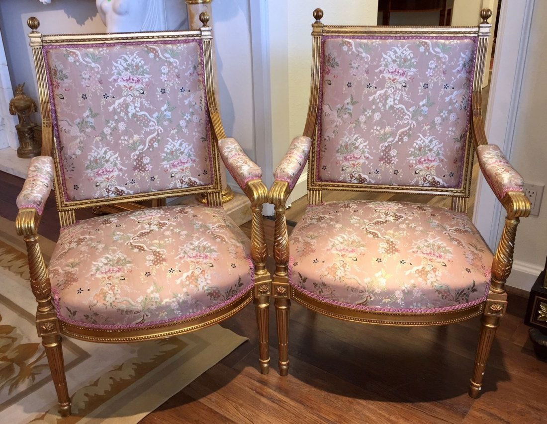 Pair Of French Armchairs. (1 of 2)
