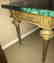 Antique French Bronze Console Table, Malachite top. - 7