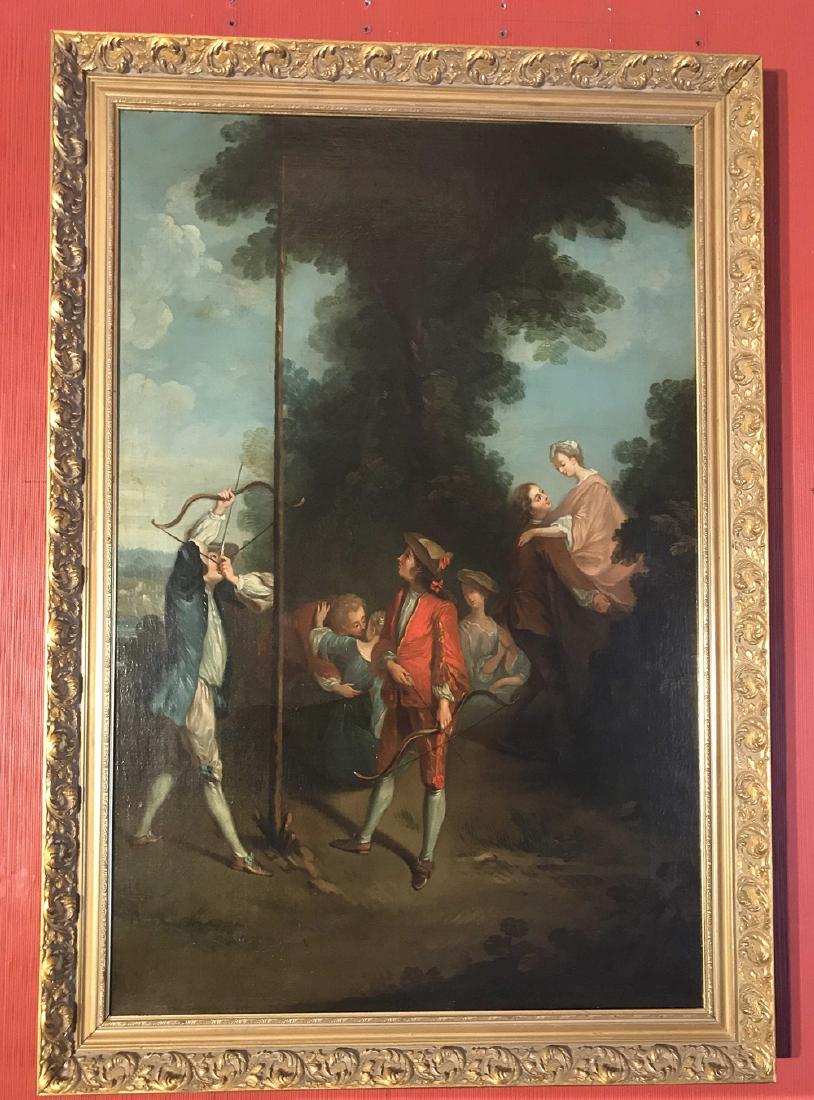 18th Century French Oil Painting. (1 of 3)