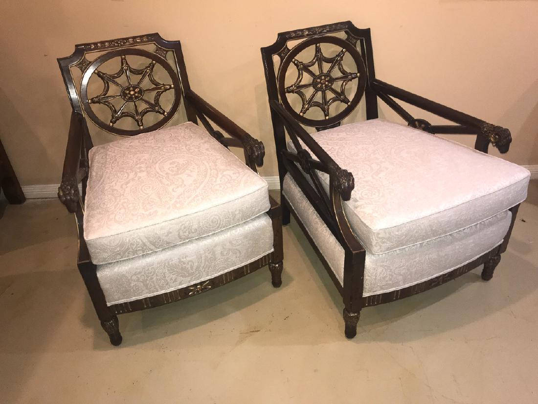 Pair Of George V Regency Armchairs. (1 of 3)