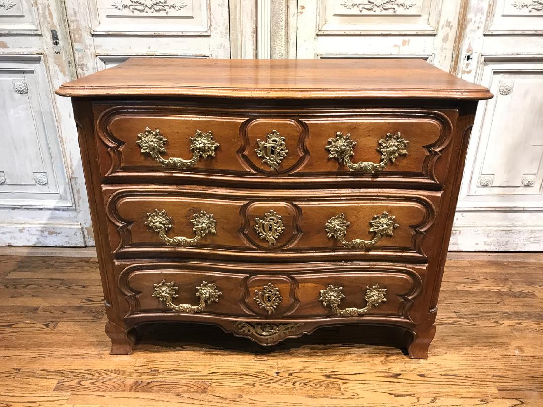 18th C. French Provincial Walnut Commode (1 of 6)