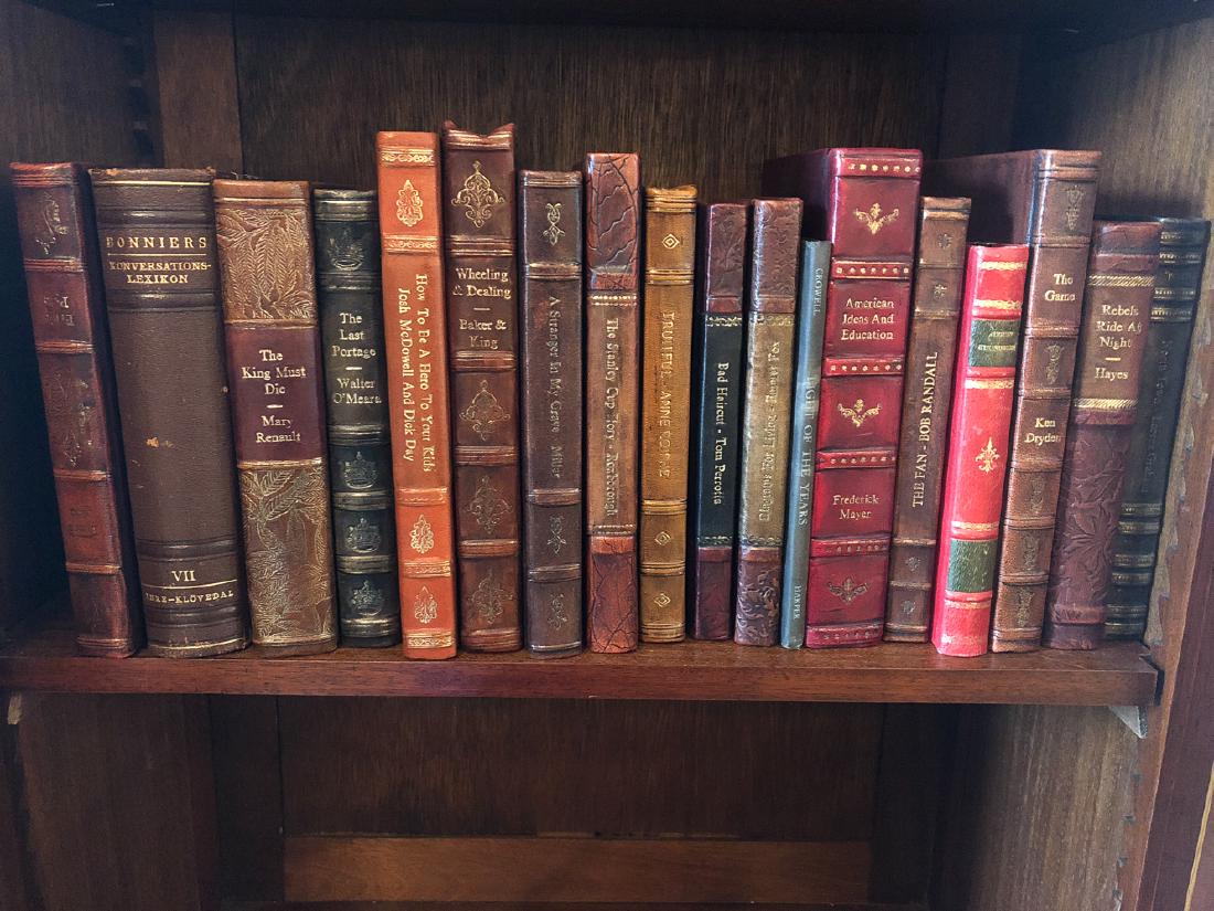 18 Leather Bound Books. (1 of 2)