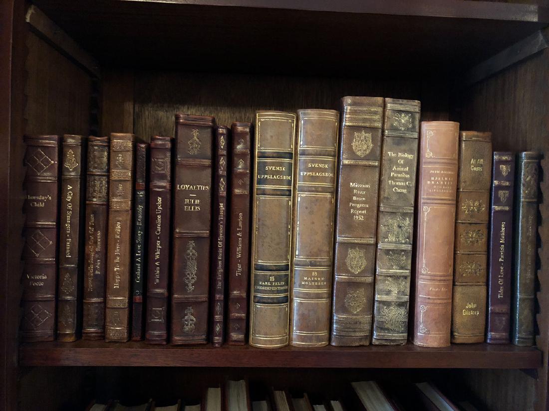 17 Leather Bound Books. (1 of 2)