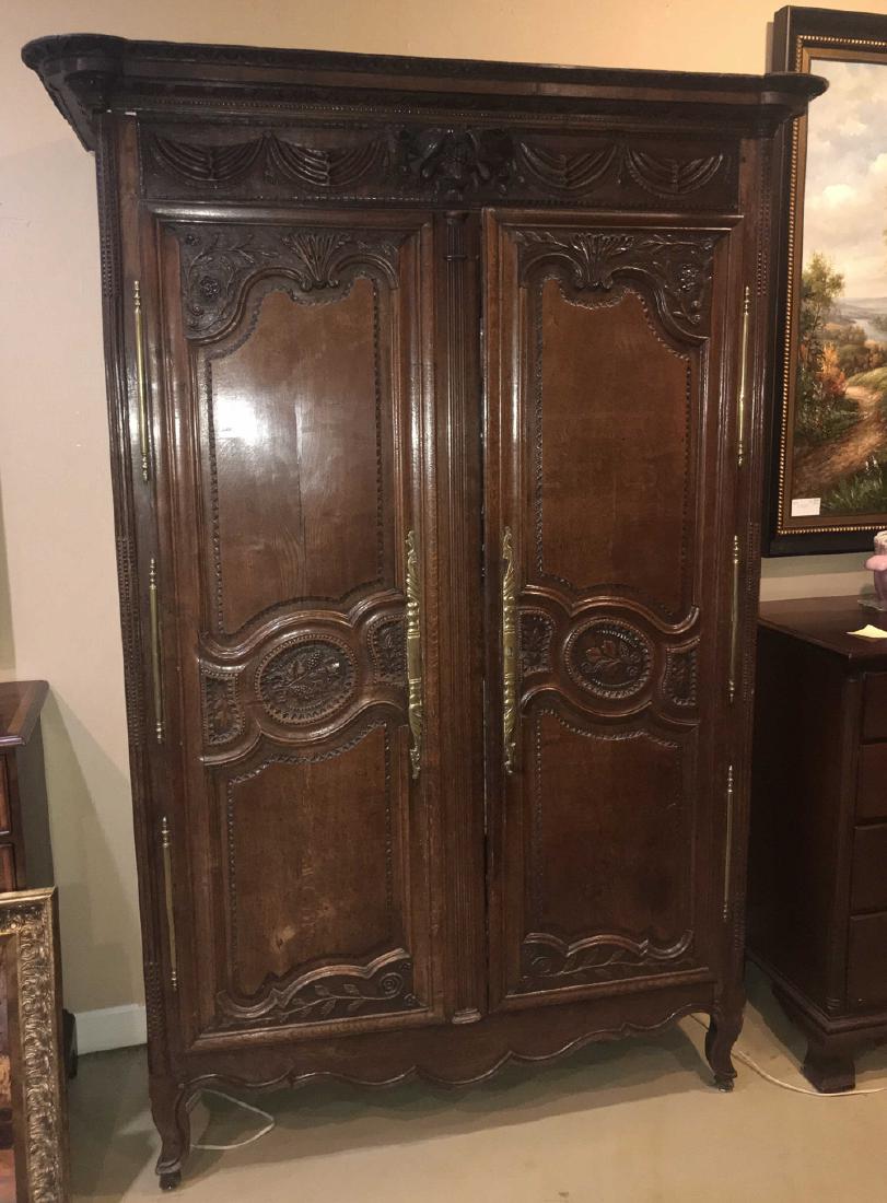 18th Century French Oak Armoire. (1 of 3)