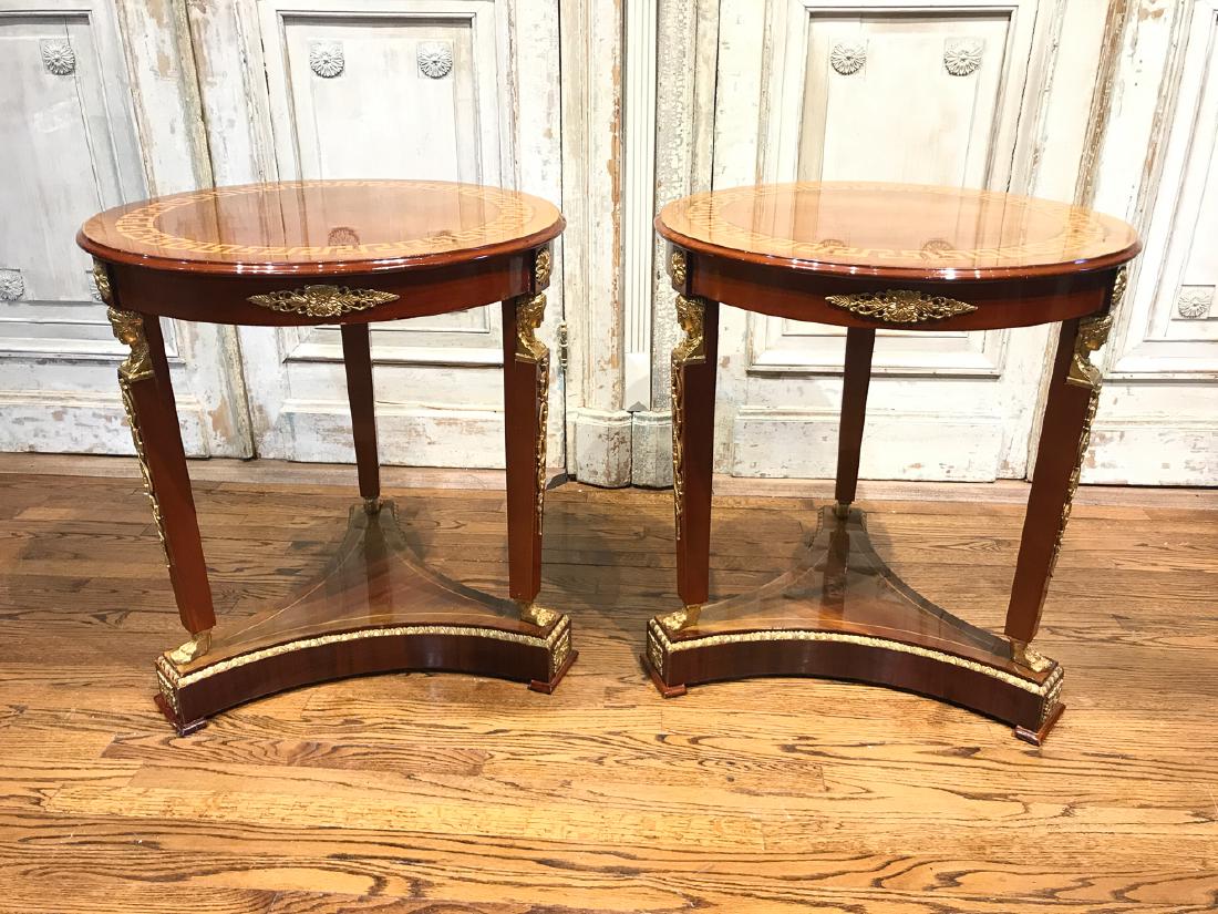 Fine Pair Of French Empire Mahogany Side Tables (1 of 4)
