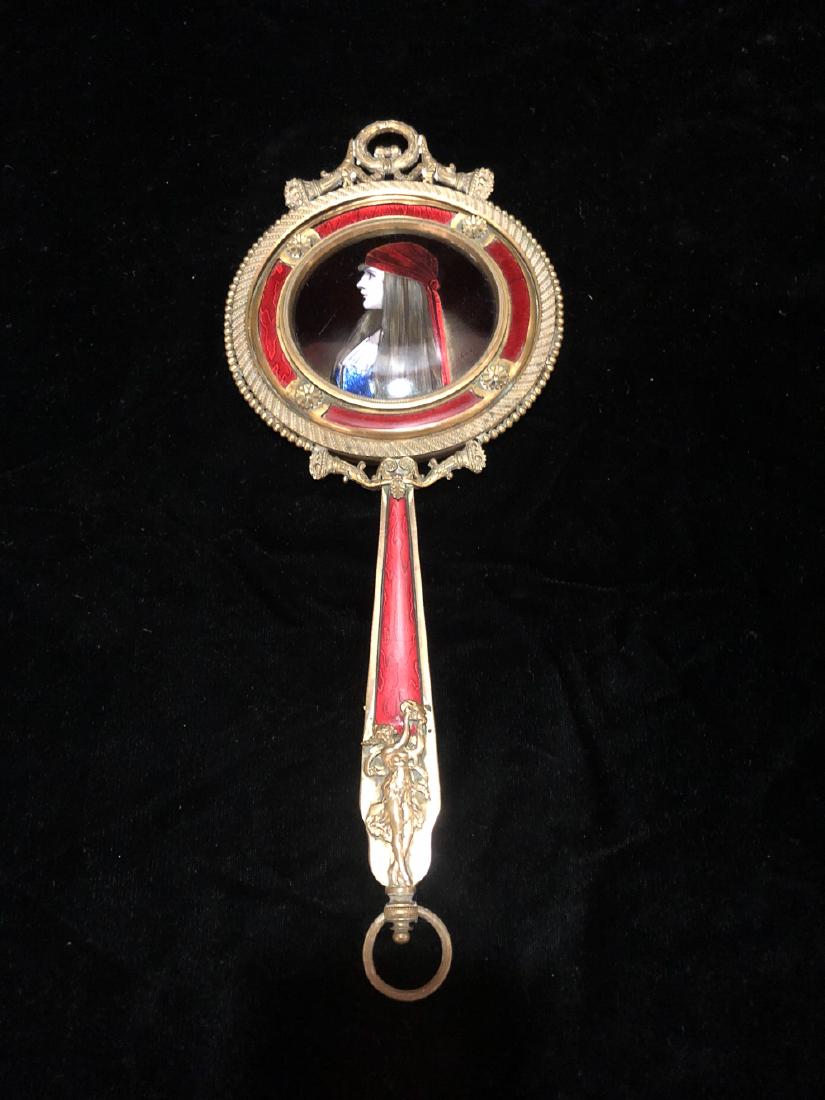 Antique French Bronze Dressing Mirror. (1 of 2)