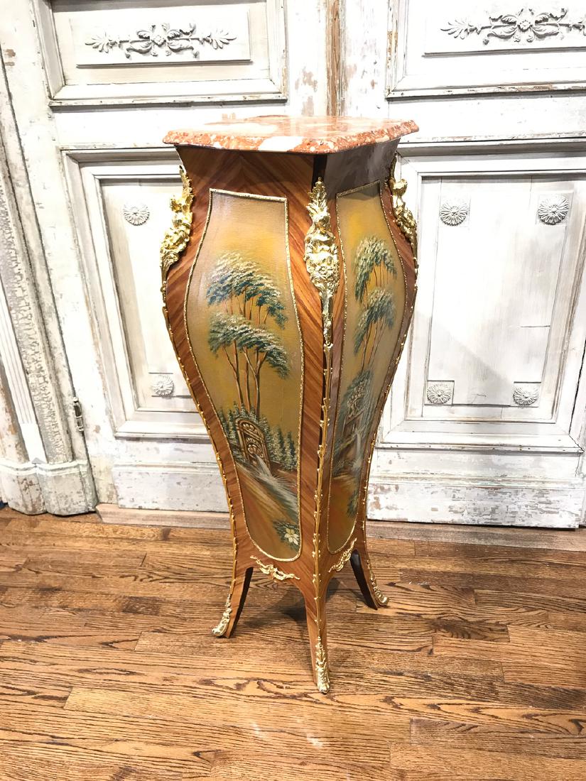 Italian King Wood And Gilt Bronze Pedestal (1 of 5)