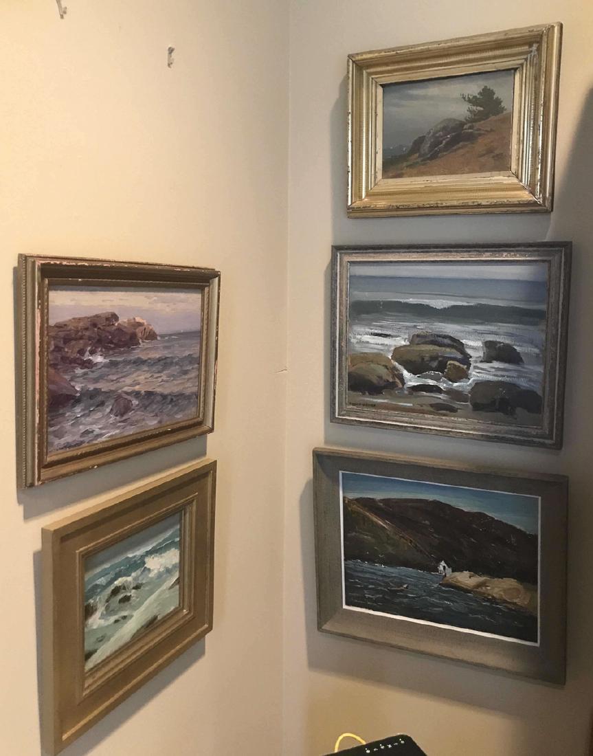 5 Coastal Maine Oil Paintings. (1 of 3)