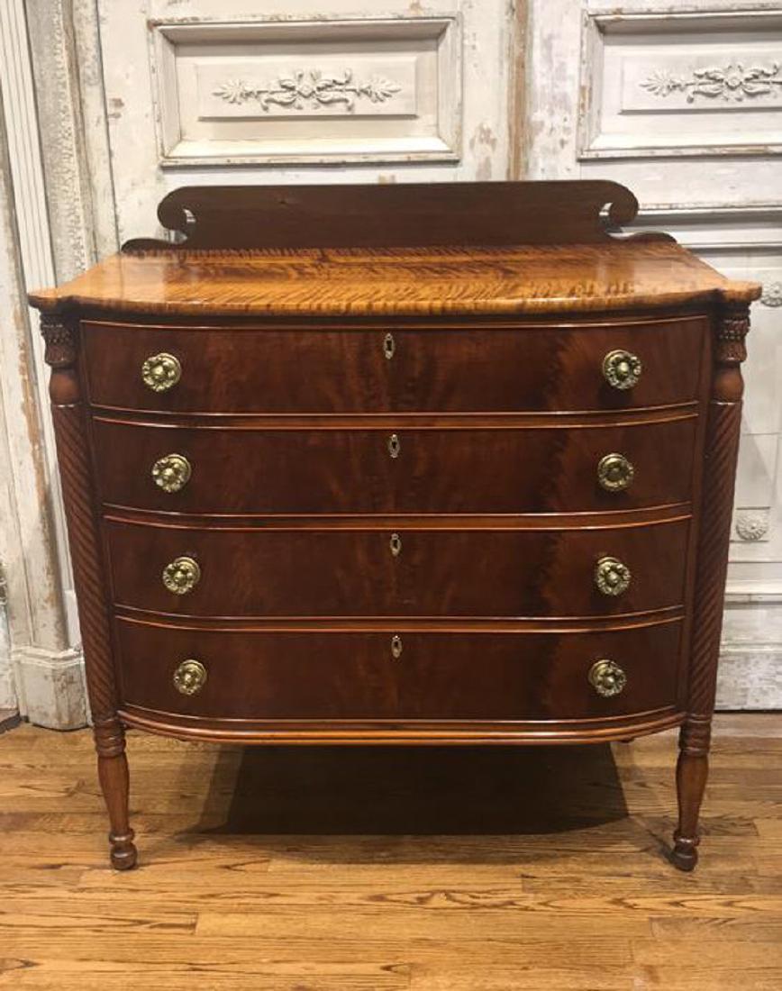 Antique America Sheraton Chest. (1 of 6)