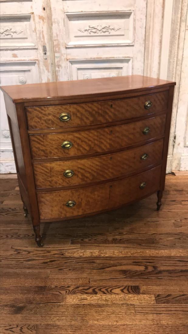 American Sheraton Cherry Wood Chest. (1 of 6)