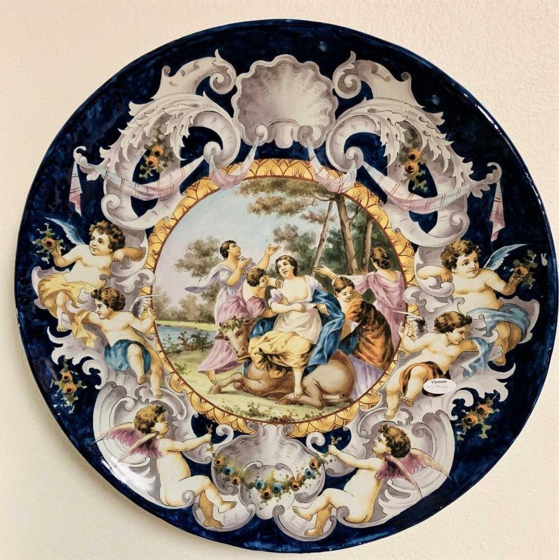 19th Century Italian Faience Charger. (1 of 3)