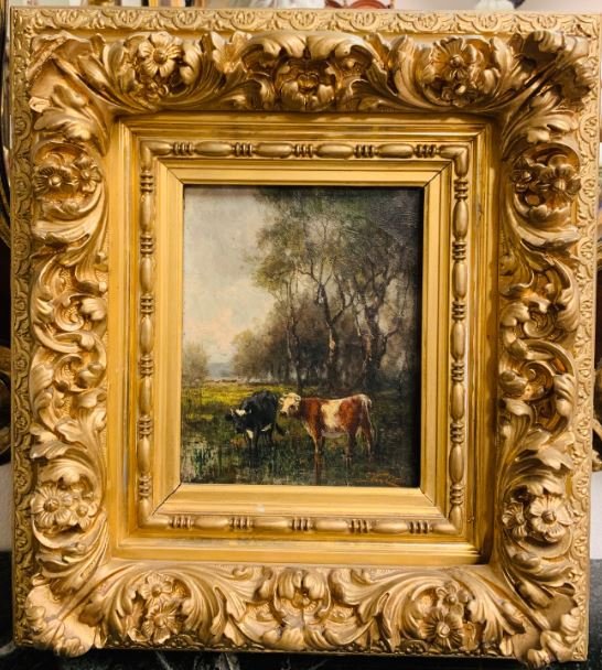 19th Century Dutch Pastoral Painting. (1 of 5)