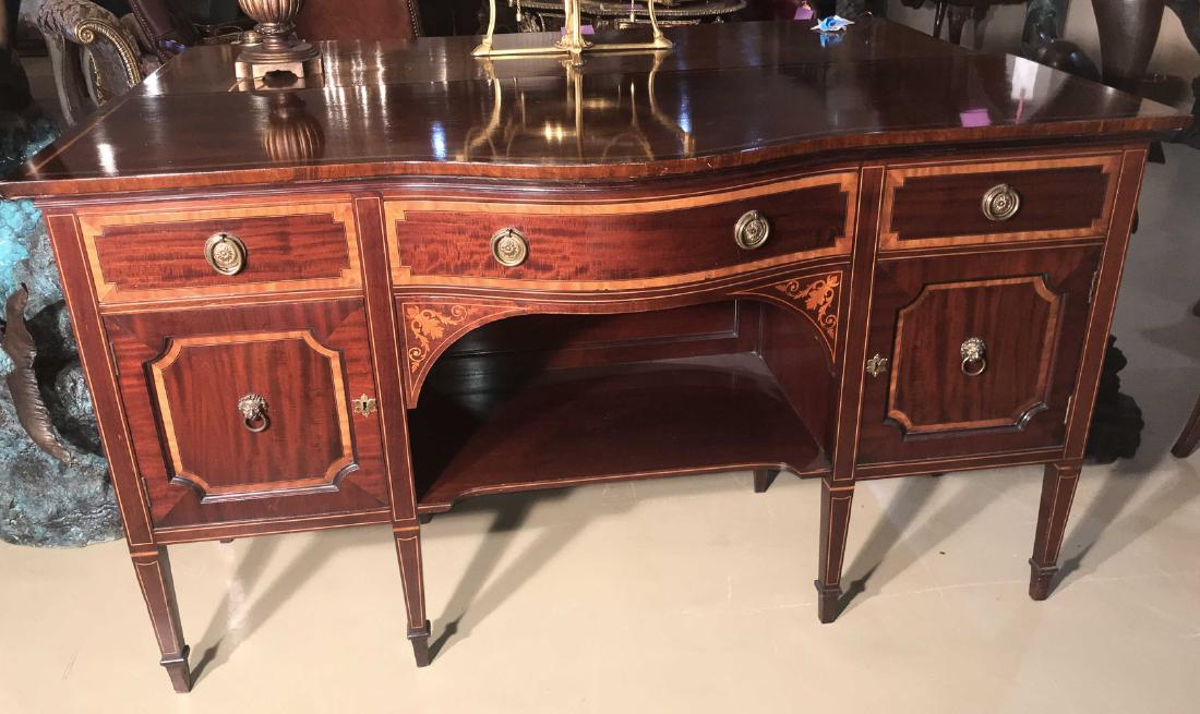 Antique English Edwardian Sideboard, (1 of 3)