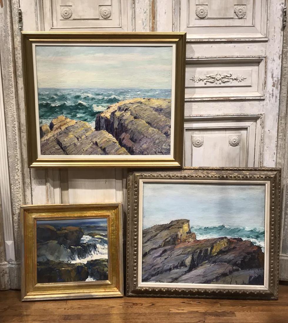 Grouping Of 3 Cliff Scene Paintings (1 of 14)