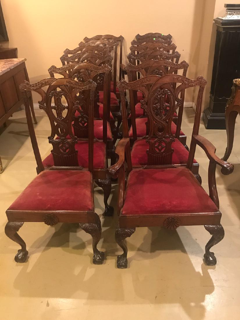 12 Antique English Dining Chairs. (1 of 5)