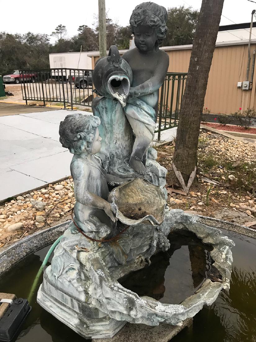 French Cast Bronze Fountain. (1 of 2)