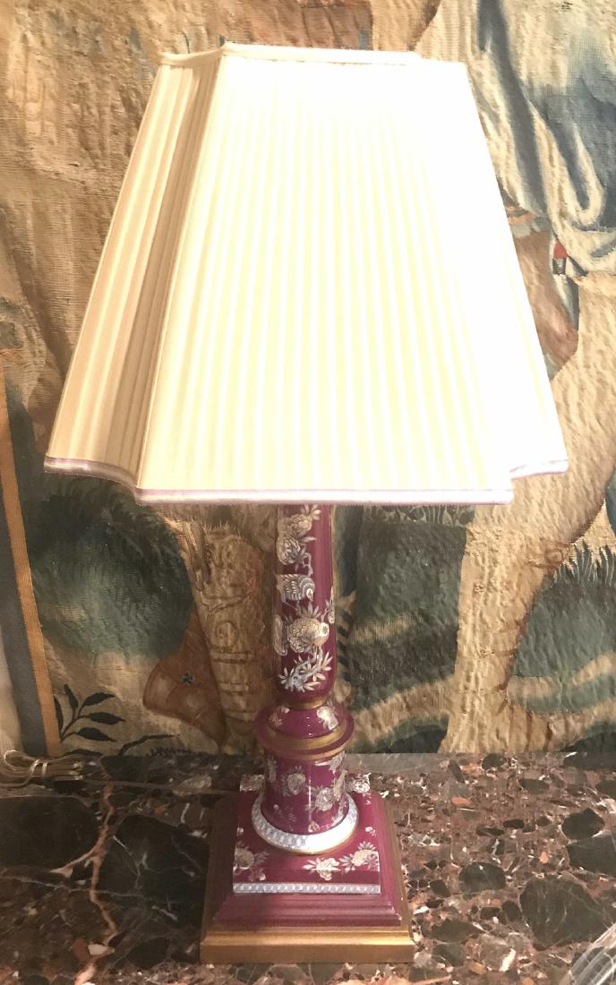 French Porcelain Lamp. (1 of 2)