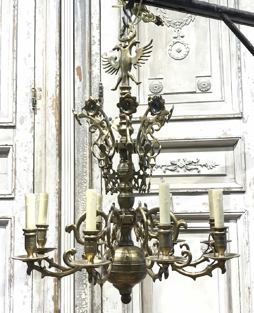 English Bronze 8-light Chandelier (1 of 4)
