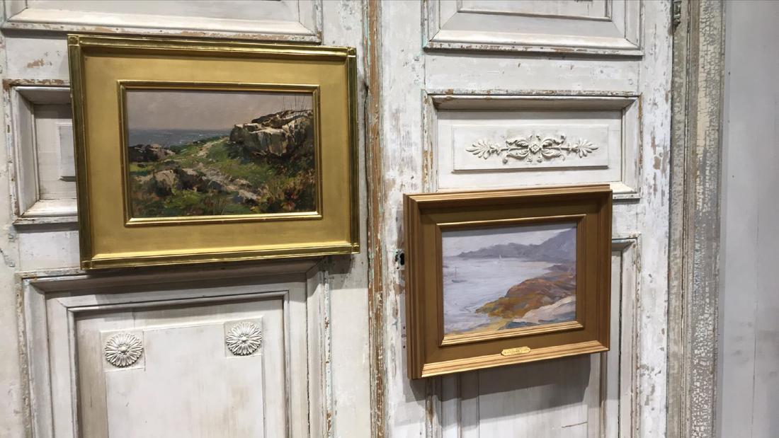 2 American Coastal Oil on Canvas Paintings (1 of 8)