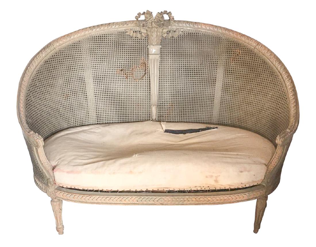 French Louis Xvi Style Settee (1 of 5)