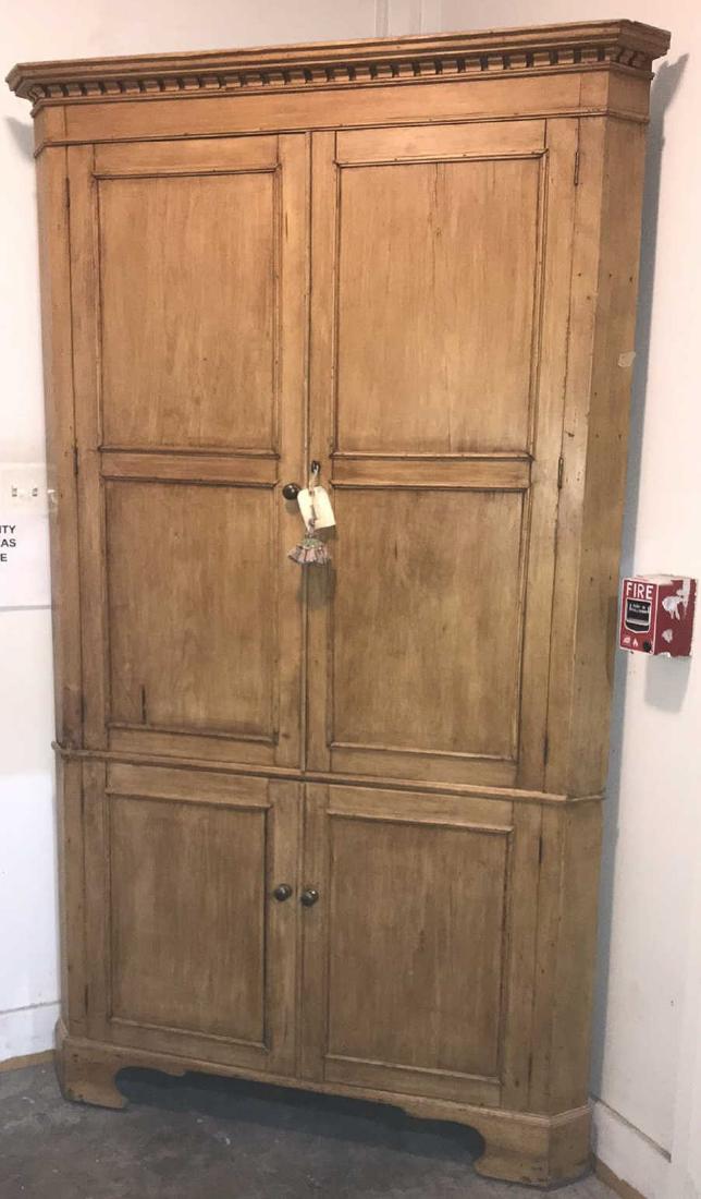Antique Pine Corner Cabinet (1 of 5)