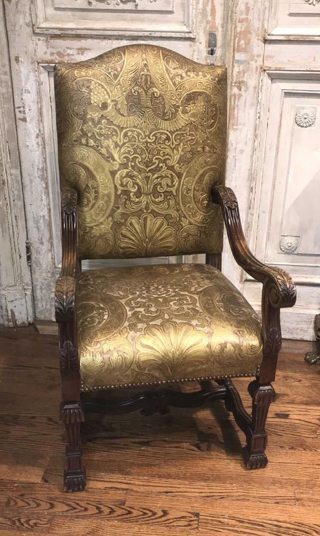 French Upholstered Armchair. (1 of 9)