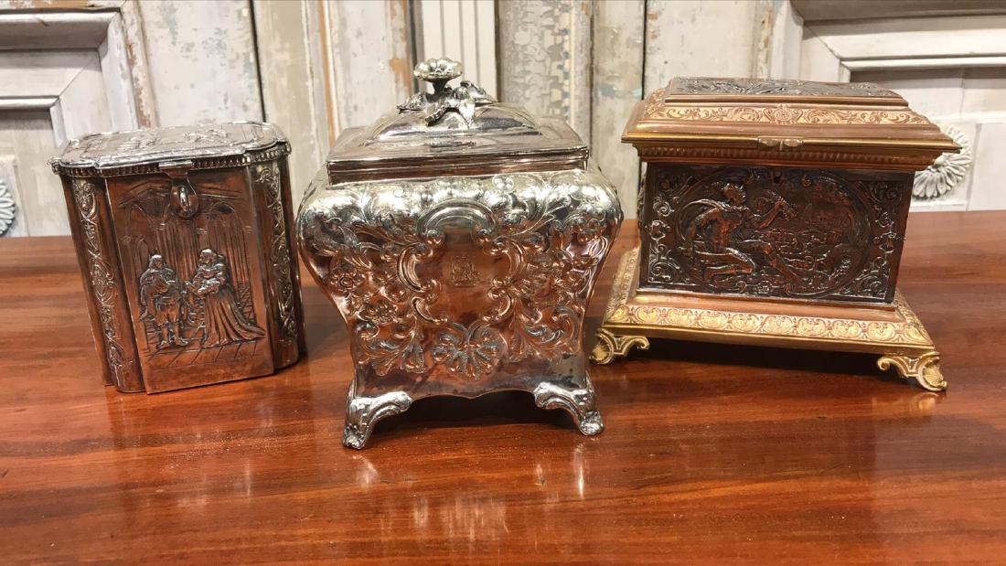 3 Silverplate Boxes (1 of 10)