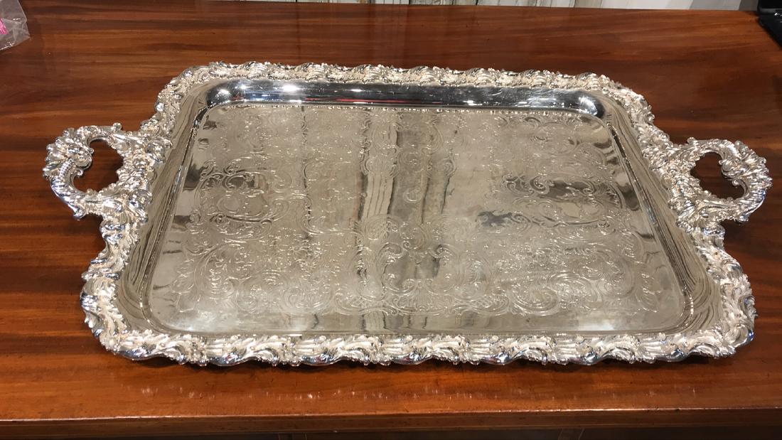 Silverplate Handled Tray (1 of 8)