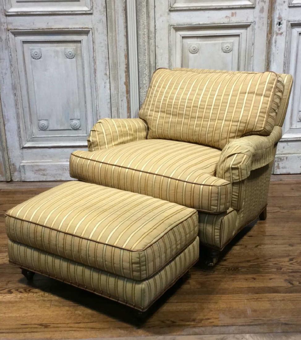 Upholstered Chair And Ottoman (1 of 7)