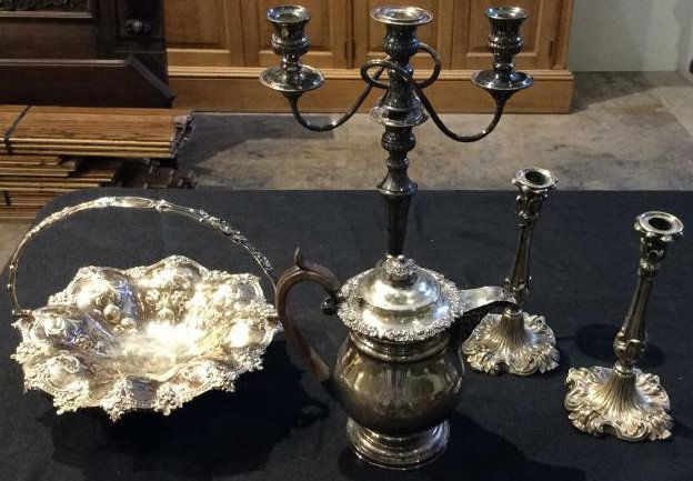 Chocolate Pot And Silverplate Lot (1 of 7)