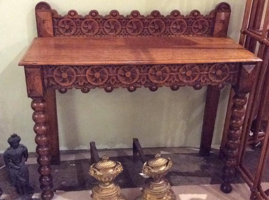 English Oak Console Table (1 of 3)