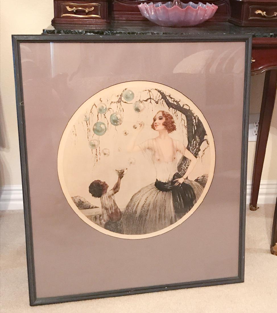 Art Deco Original Signed Etching (1 of 2)