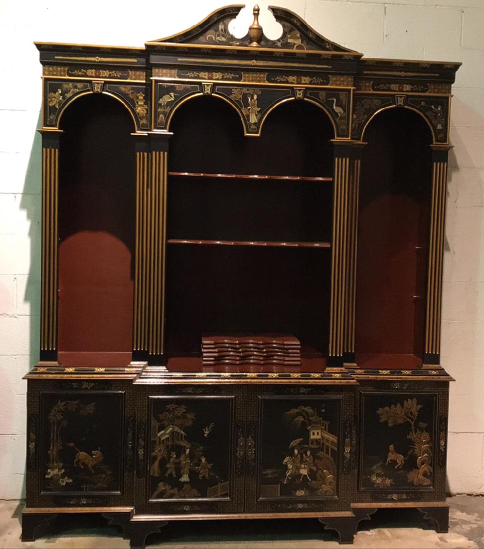 English Style Chinoiserie Bookcase. (1 of 7)
