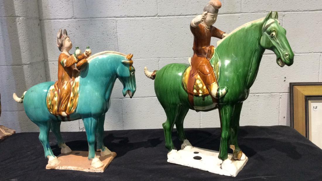 Lot Of 2 Asian Horses (1 of 4)