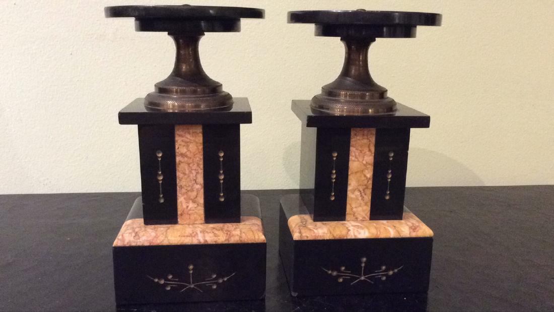 Pair Art Deco Marble Tazzas (1 of 3)