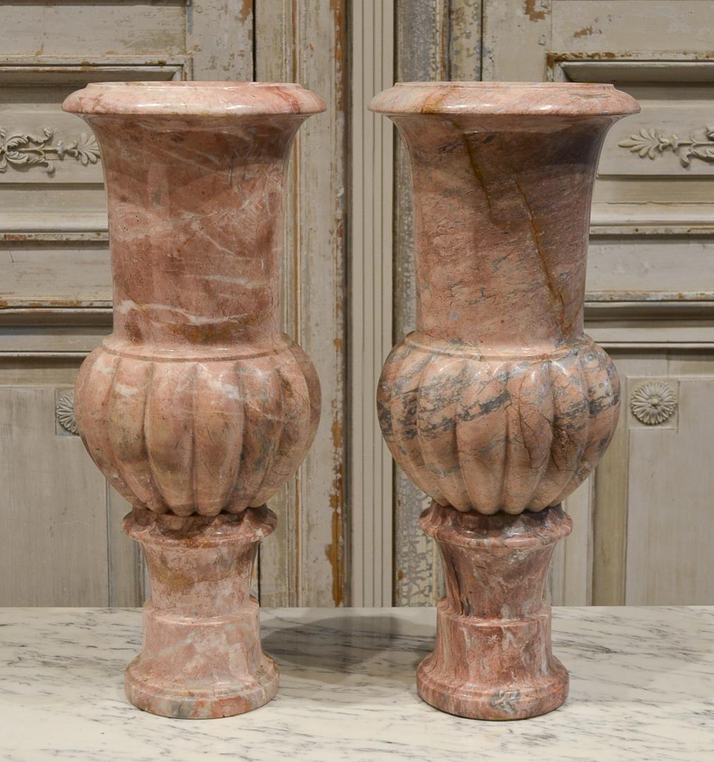 Pair Of French Marble Vases. (1 of 6)