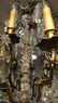 Antique French Bronze & Crystal Chandelier. - 8