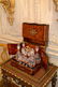 Antique French Burl Wood Tantalus. - 4