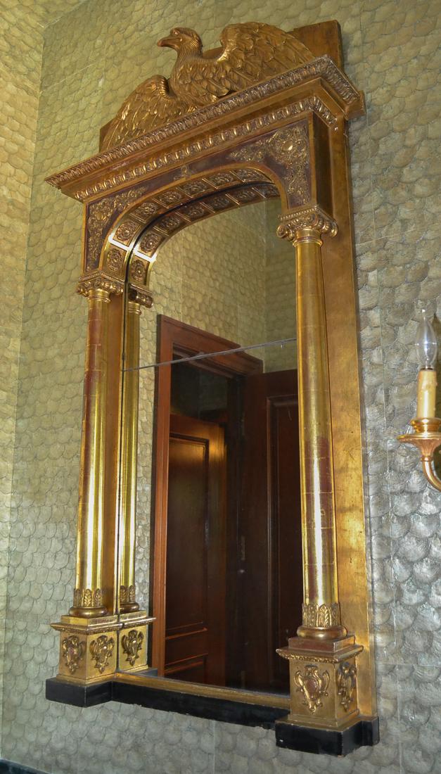 Antique French Empire Gilt Mirror. (1 of 7)