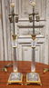 2 Crystal & Bronze Lamps By Baldi.