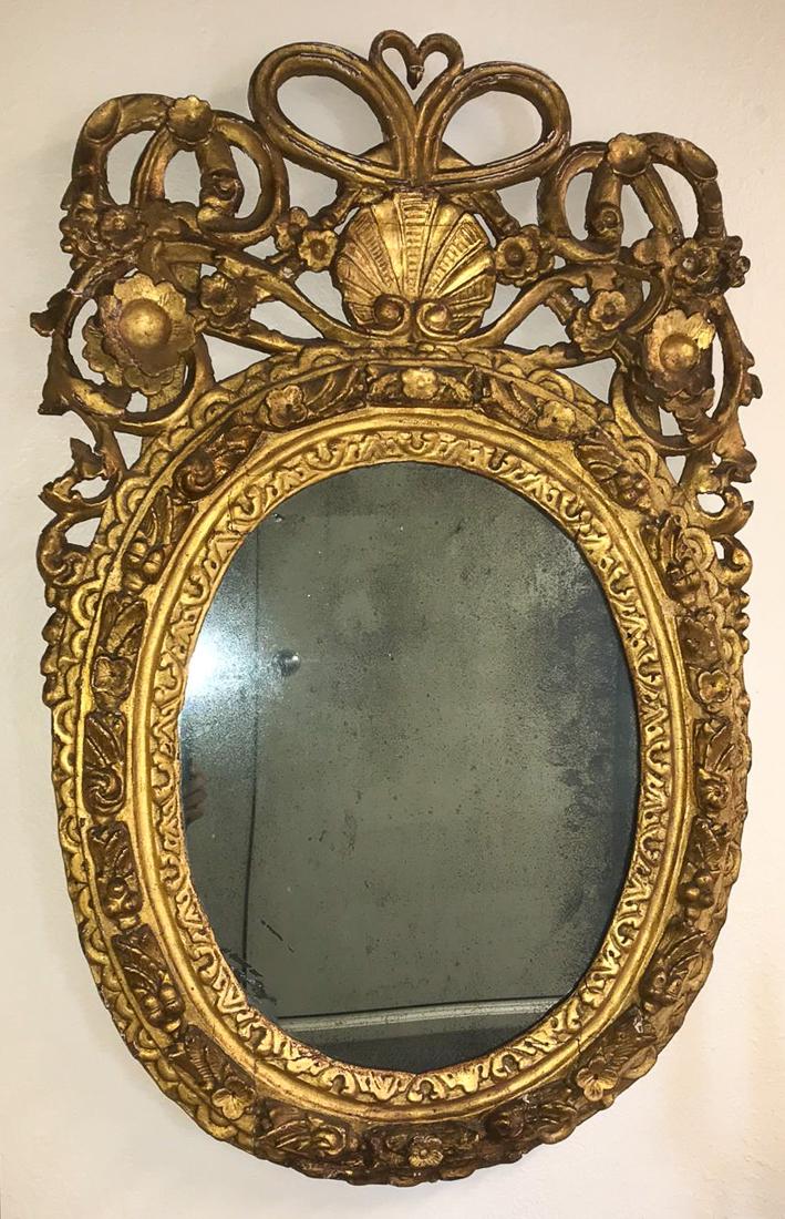 Antique Gilt Mirror. (1 of 7)