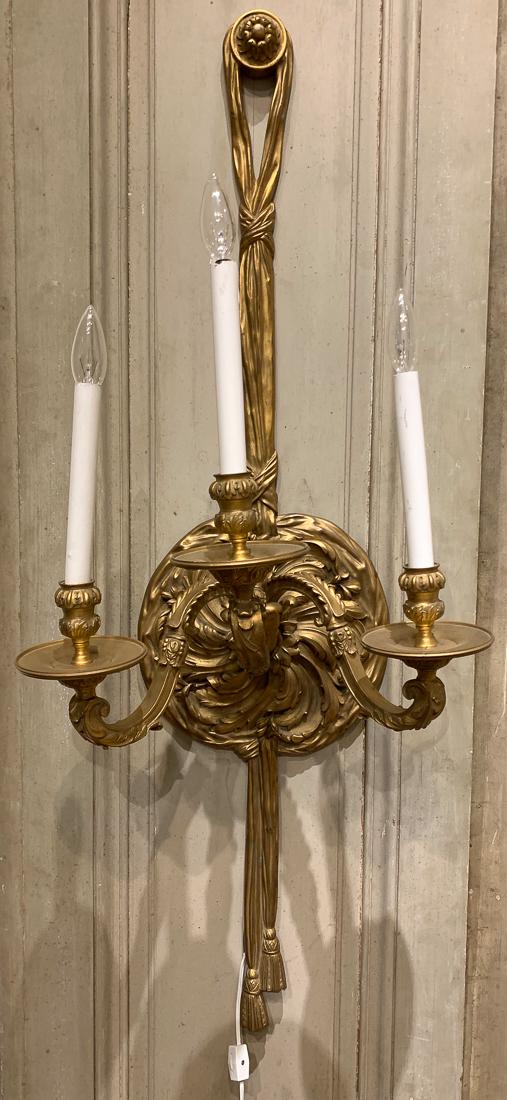 Louis XV Gilt Bronze Sconce. (1 of 3)