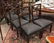 8 Hollywood Regency Dining Chairs.